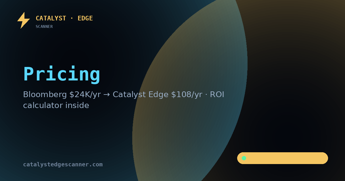 Pricing — Catalyst Edge Scanner